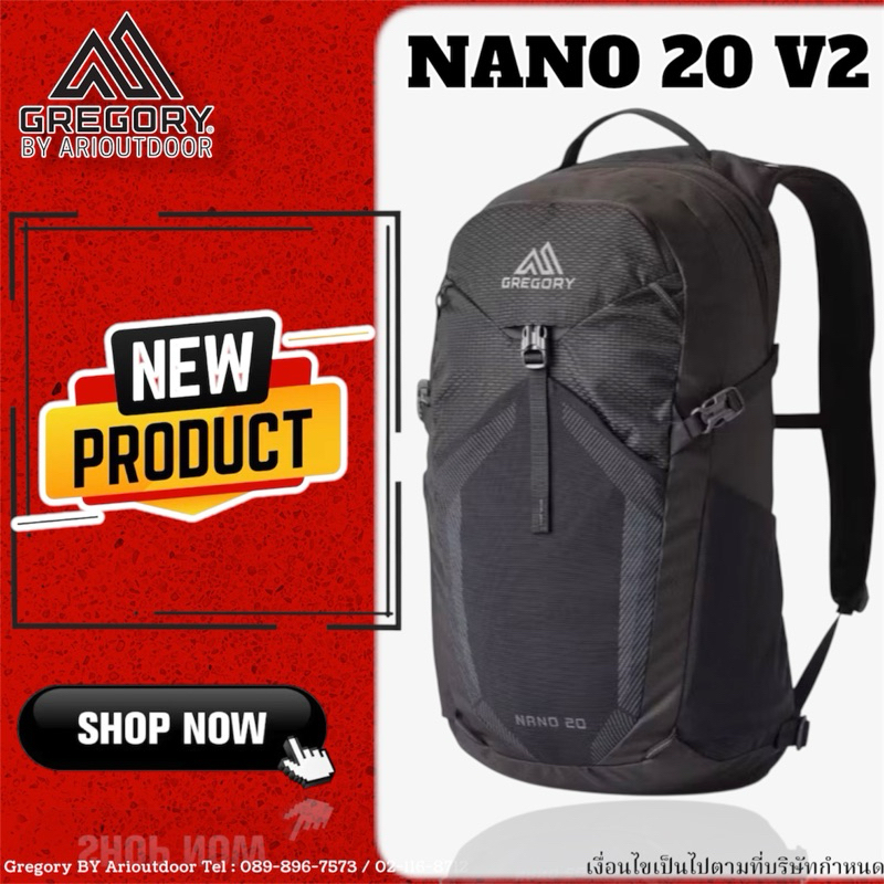 Gregory Nano 20 V2 กระเป๋าเป้ Daypack ความจุ 20 ลิตร Unisex