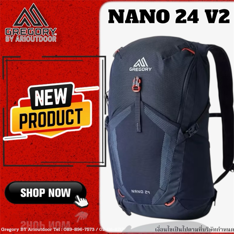 Gregory Nano 24 V2 กระเป๋าเป้ Daypack ความจุ 24 ลิตร Unisex