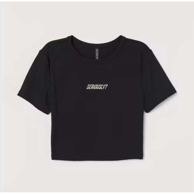 H&M crop black sz.xs