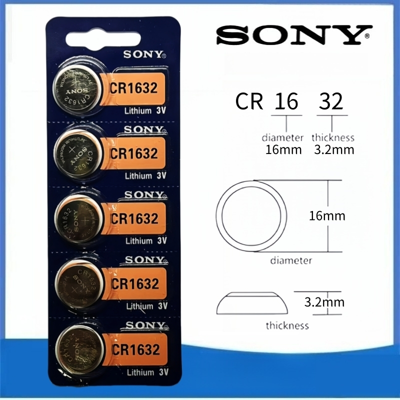 ของแท้ CR1632 ถ่านกระดุม SONY รุ่น CR2032 / CR2025 / CR2016 / CR1632 / CR1620 / CR1616 / CR1220 3V L