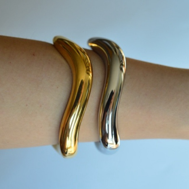 (aelinec) กำไลข้อแขน รุ่น barron glam (Gold/Silver)