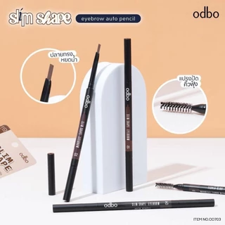 ดินสอเขียนคิ้ว สลิม เชป ออโต้ล็อค odbo Slim Shape Eyebrow Auto Pencil ( มีให้เลือก 4 สี ) #OD703