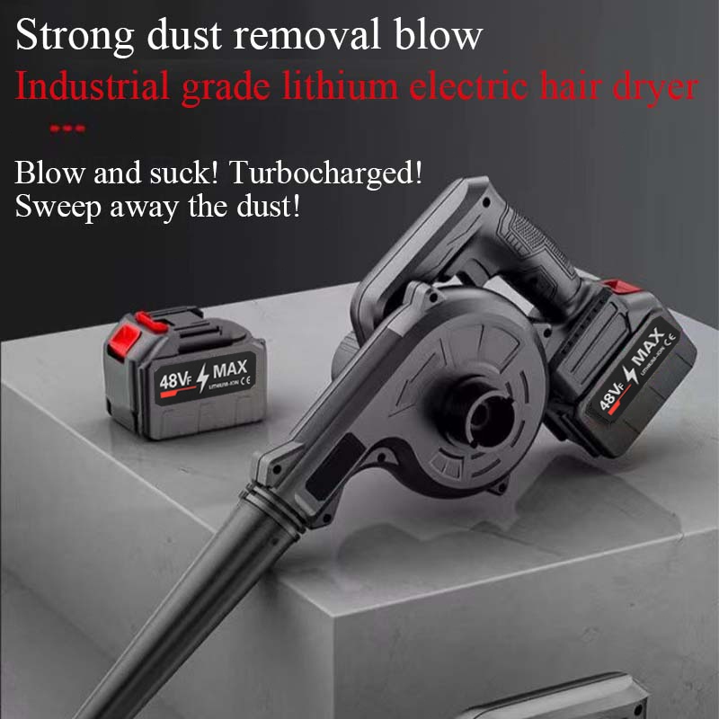 เครื่องเป่าลมไร้สาย เครื่องเป่าลม 2-in-1 (เป่าลม-ดูดฝุ่น) ลมแรงเป็นพิเศษ ที่เป่าลม แบตเตอรี่ลิเธียม ที่กำจัดฝุ่น ชุดเครื - รูปที่ 2