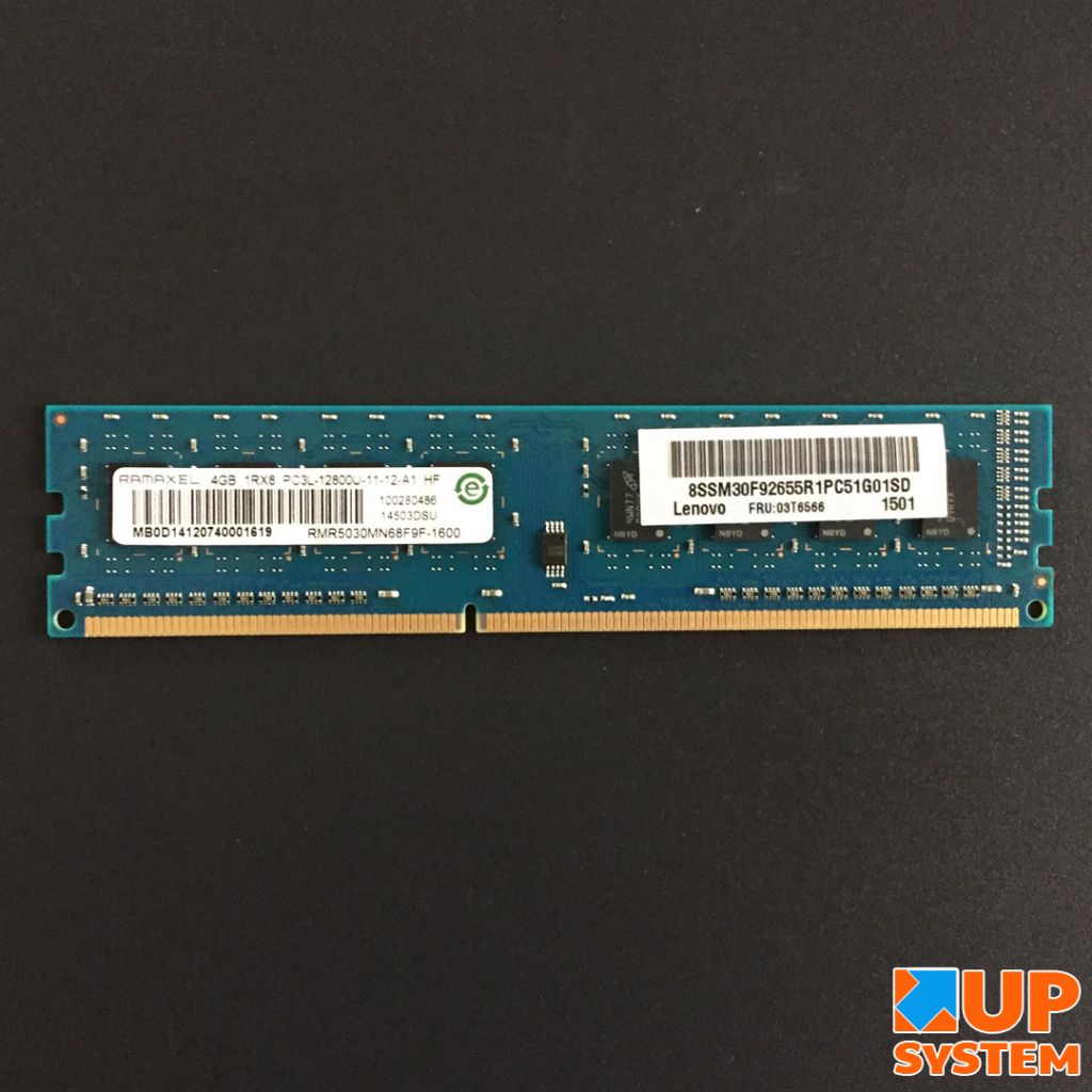 RAM 4GB / DDR3L / Ramaxel / 1Rx8 PC3L 12800U-11-12-A1 (แรมมือ2)