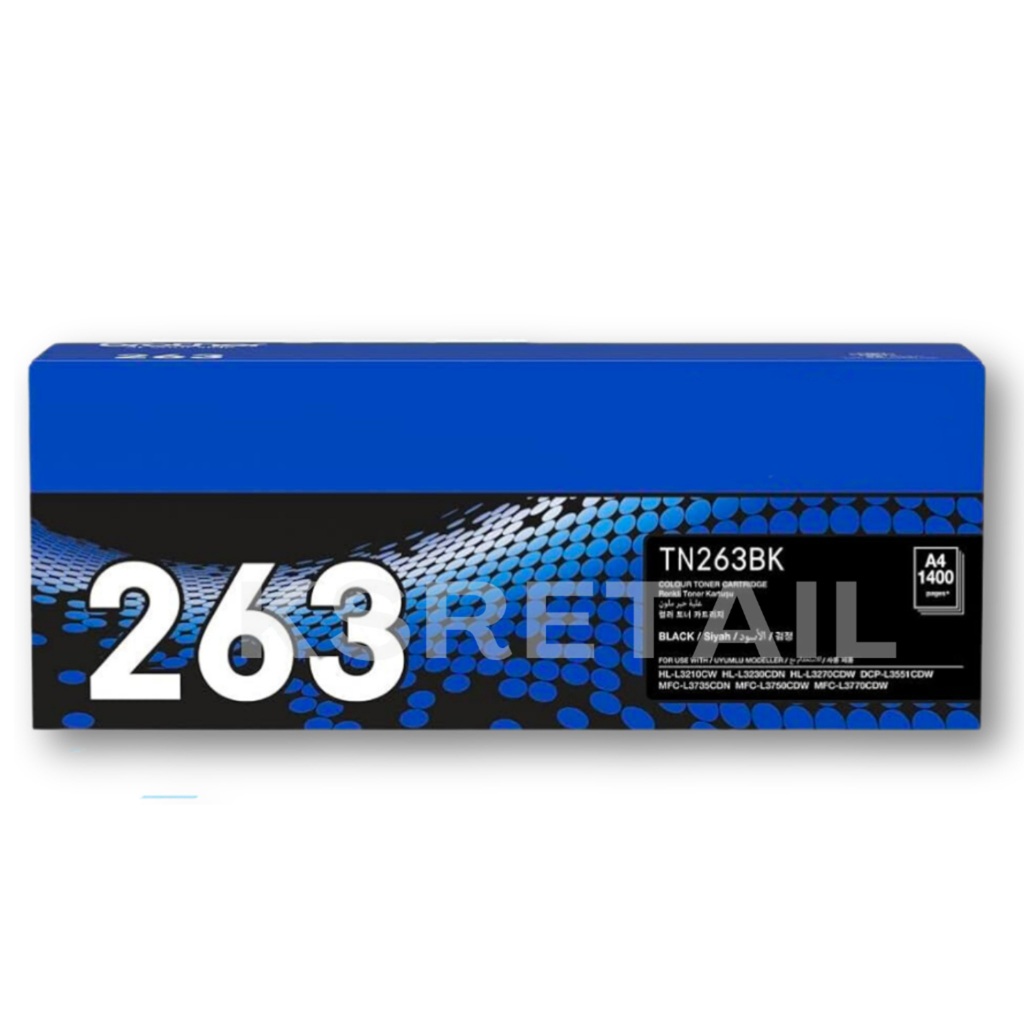 Brother TN-263BK ตลับหมึกโทนเนอร์ สีดำ ตลับหมึกพิมพ์  Black Original Toner Cartridge รับประกัน 5 ปี - รูปที่ 3