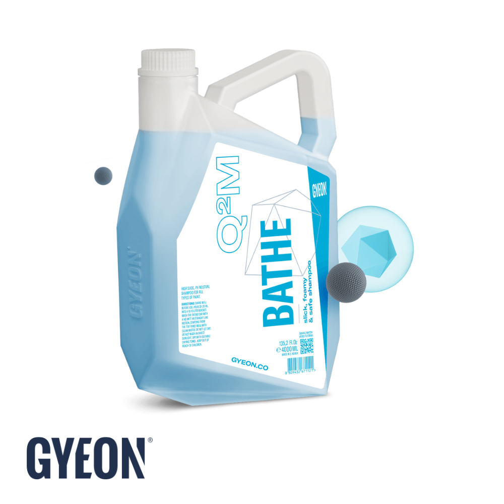 GYEON Q²M BATHE 4000 ML. แชมพูล้างรถ สูตรอ่อนโยนปลอดภัยต่อสีรถ และชั้้นเคลือบทุกชนิด