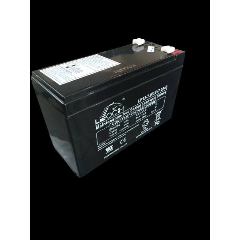 LEOCH เเบตเตอรี่เเห้ง  LP12-7.0 (12v 7AH) เเบตสำรองไฟฉุกเฉิน ระบบอิเล็กทรอนิกส์