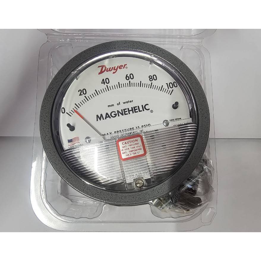Dwyer Magnehelic Pressure Gauge เกจวัดแรงดันแตกต่างแบบแม็กนีฮีลิก 2100-100MM