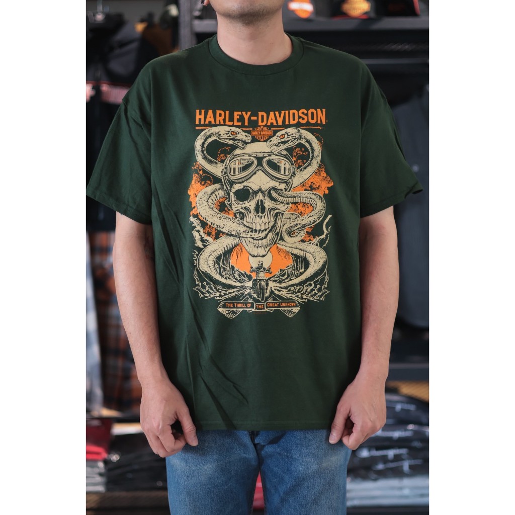เสื้อยืดลิขสิทธิ์แท้ HARLEY-DAVIDSON OF UBON RATCHATHANI - SLITHERING