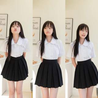 เสื้อนักศึกษาทรงบอย ทรงบอยคอบัว เสื้อคอบัว