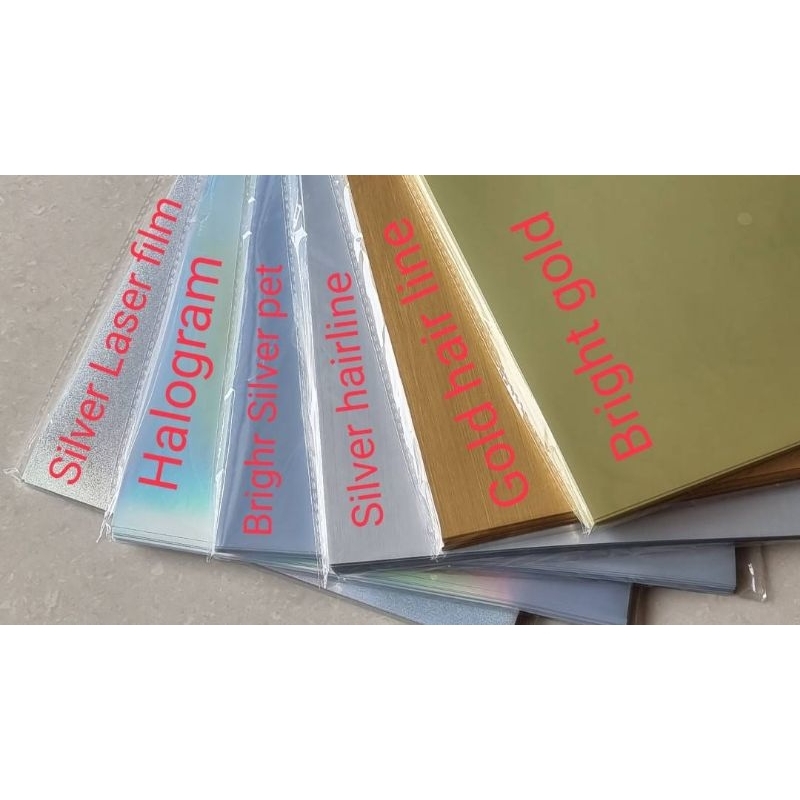 สติ๊กเกอร์ Inkjet PP สีทอง Bright Gold (แช่น้ำได้) A4 บรรจุ 30 แผ่น - รูปที่ 2