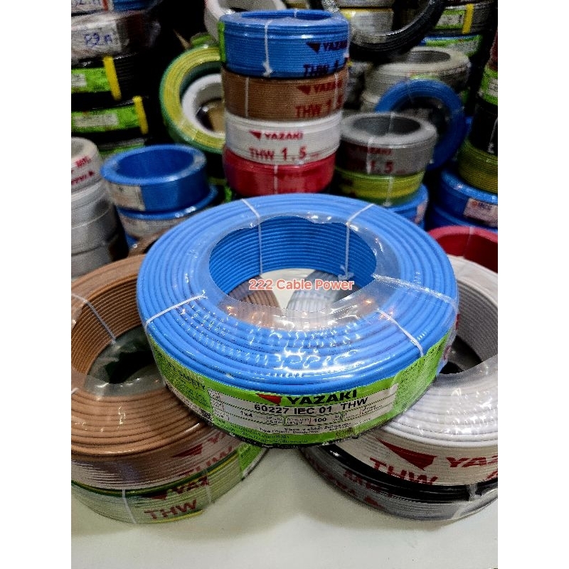 yazaki สายไฟ thw 4 (IEC01) ตัดเมตร ตัดแบ่ง แบ่งขาย - ยาซากิ