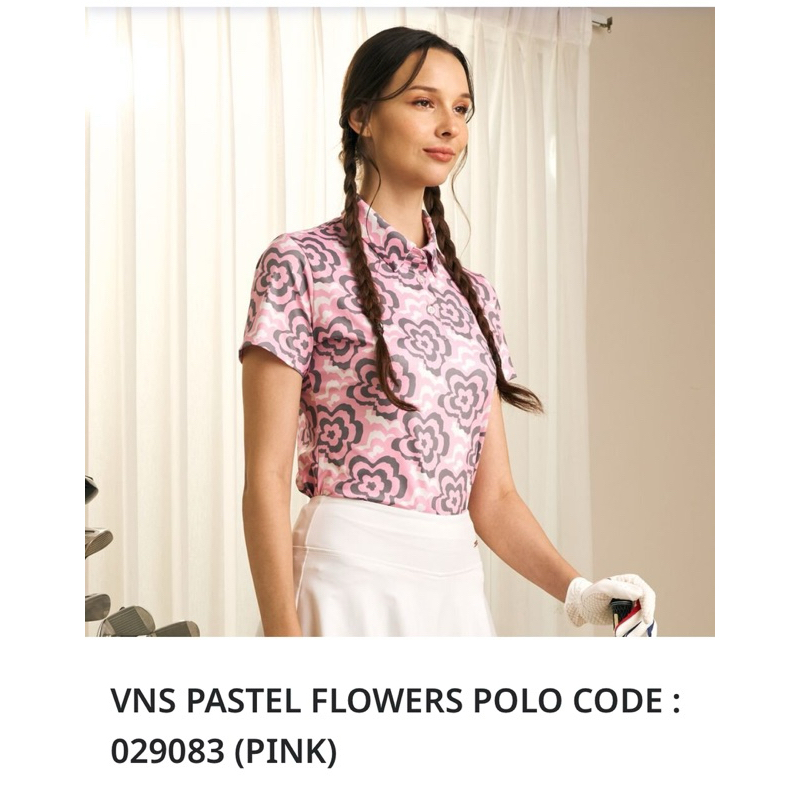 Golf กันยูวี CODE : 029083 (ผู้หญิง )XOLO PASTEL FLOWER