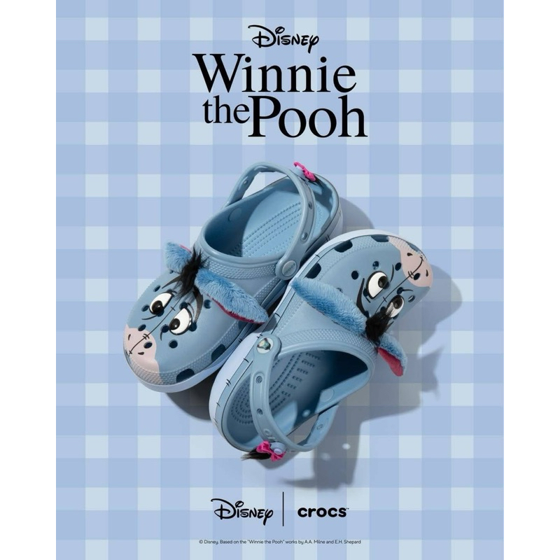 (พร้อมส่ง) ของแท้ 100% CROCS X DISNEY WINNIE THE POOH EEYORE CLASSIC CLOG