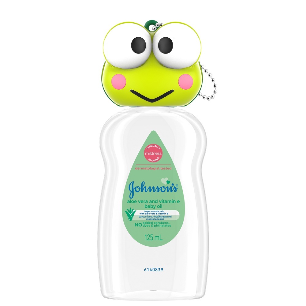 J&J จอห์นสัน เบบี้ ออยล์ อโลเวลา แอนด์ วิตามินอี 125 มล.