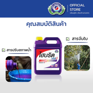 ไฮบริด เอสบี ขนาด 5 ลิตร│เทพวัฒนา ตราปลาคู่│ธาตุอาหารเสริมพืช ฮอร์โมนพืช (สารปรับสภาพน้ำ ยาจับใบ สารจับใบ)