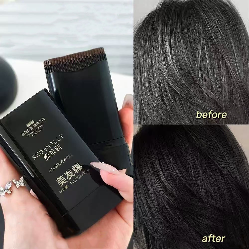 บาล์มปิดผมขาว Snowmolly Hair Cushion คุชชั่นปิดผมบาง ปิดเหม่ง กันน้ำ กันเหงื่อ
