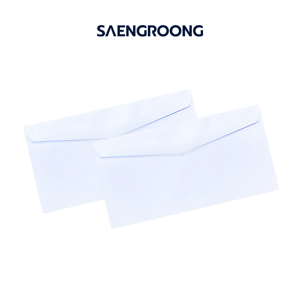 Saengroong ซองจดหมายสีขาว ไม่จ่าหน้า เบอร์ 9 AAA ขาวเนื้อเนียน