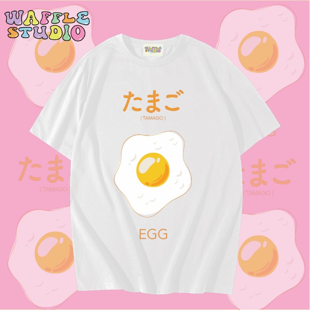 [ส่งฟรี 🔥 ] WS0318 เสื้อยืดโอเวอร์ไซส์ เสื้อยืดเกาหลี ผ้าคอตตอน100% เสื้อยืด WAFFLE STUDIO