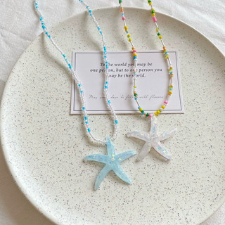 พร้อมส่ง สร้อยดาว งานน่ารักใส่ไปทะเล