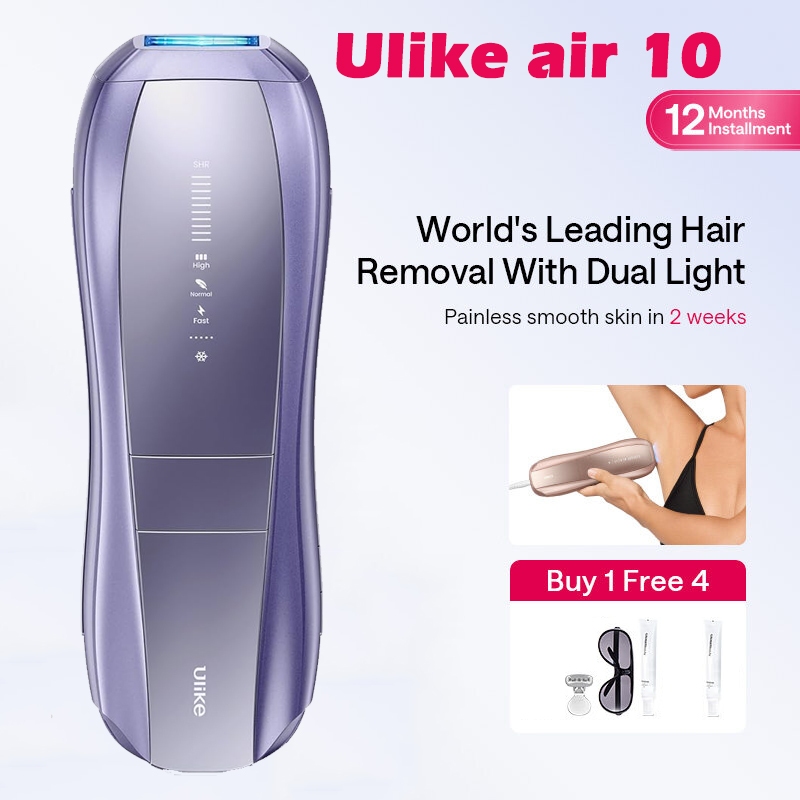 Ulike Air 10 IPL เครื่องเลเซอร์เย็นกำจัดขน เห็นผลลัพท์ภายใน 2 สัปดาห์ Whole Body Hair Removal Device