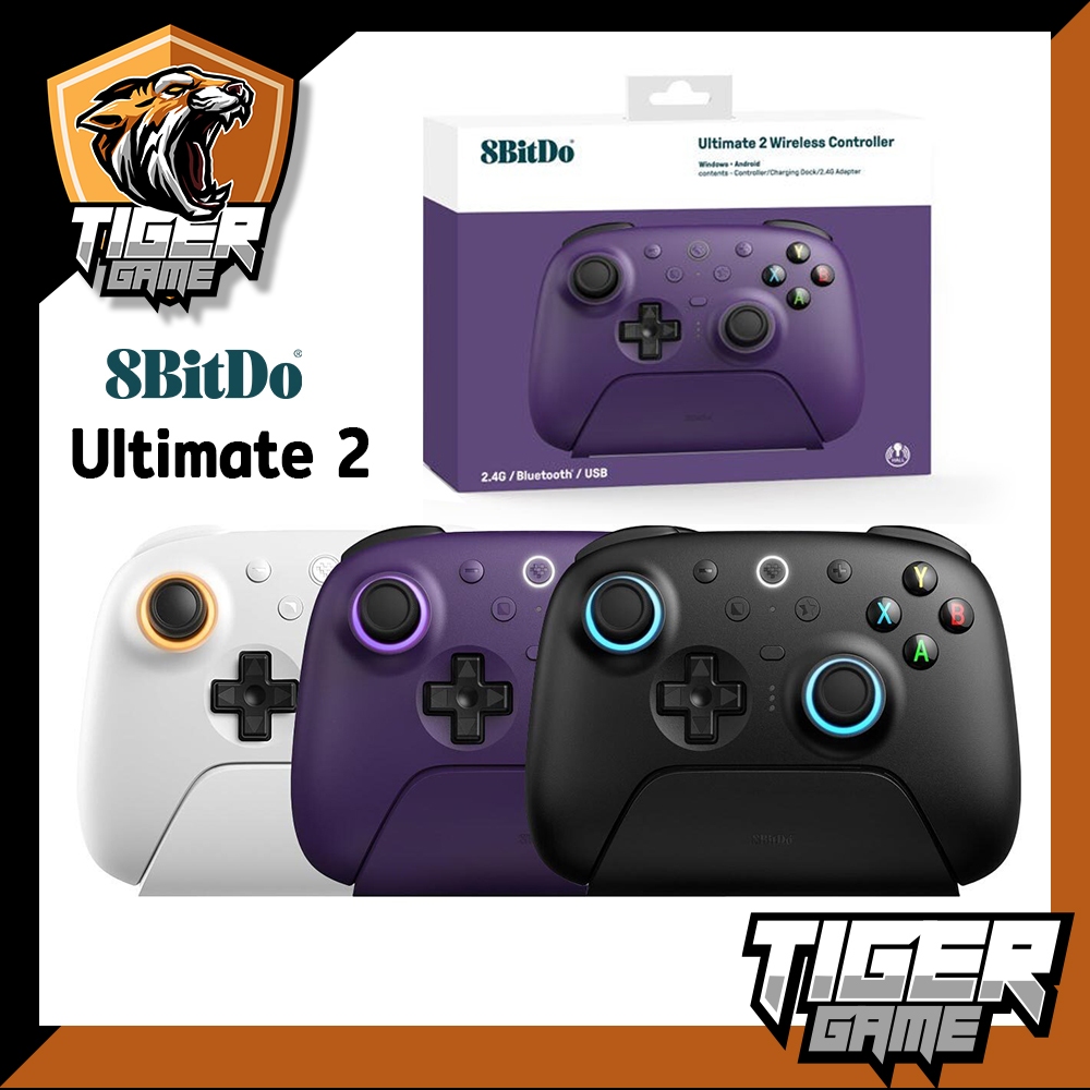 8BitDo Ultimate 2 Wireless Controller for Nintendo Switch, Windows & Android with TMR Joysticks 81HE