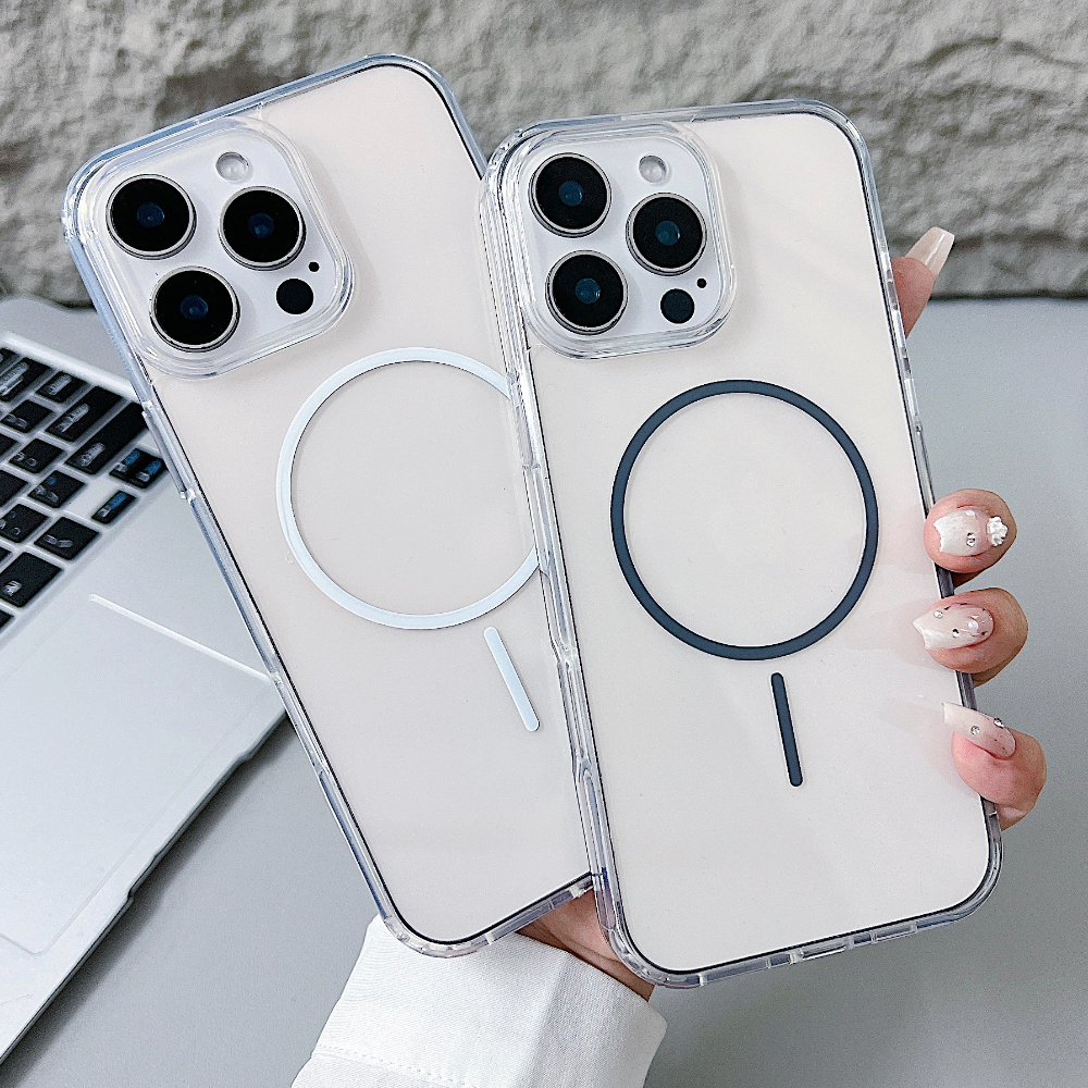 เคสชาร์จไร้สาย iPhone 16 / 16 Plus / 16 Pro / 16 Pro Max เคสไอโฟน16 เคสแบบใส เคสแม่เหล็ก iPhone16Plus Magnetic Case