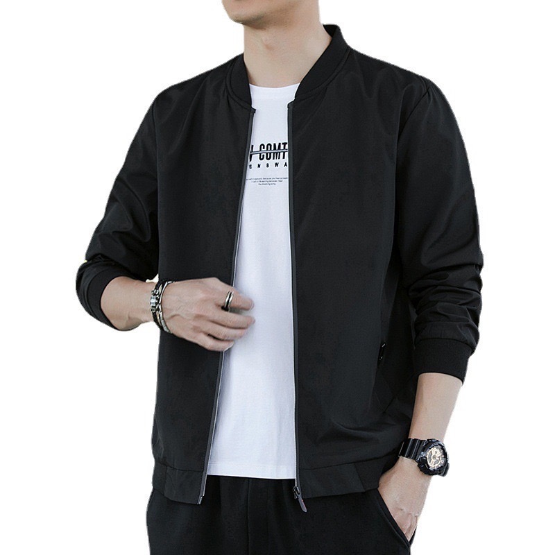 เสื้อแจ็คเก็ตเปล่า ตัวละ350 เสื้อเเจ็คเก็ตคอจีน รุ่นดีผ้าโพลีเอสเตอร์ หนานุ่ม ปลีก-ส่ง สามารถนำไปปักได้