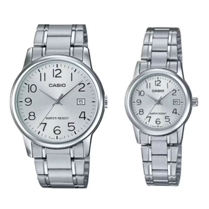 CASIOนาฬิกาคู่รุ่น MTP-V002D-7B LTP-V002D-7Bของแท้รับประกัน 1ปี