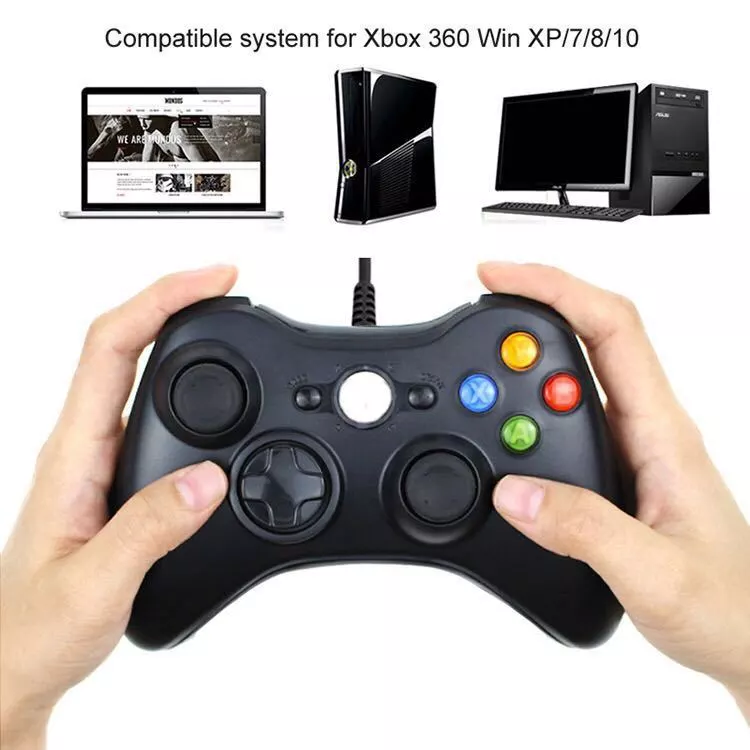 จอยxbox360 / จอยเกม xbox360มีสาย, ต่อxbox360เเละคอมได้,