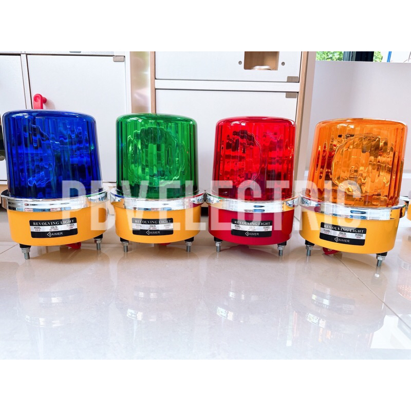 ไฟหมุน Baimer รุ่นมีเสียง เบอร์3 6นิ้ว 220VAC/12VDC/24VDC