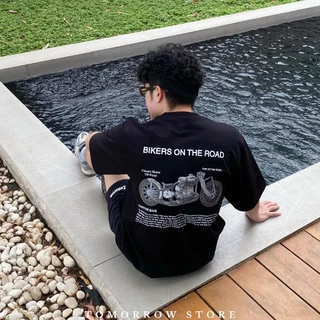 TOMORROW- เสื้อOVERSIZE/Premium ลาย BIKERS