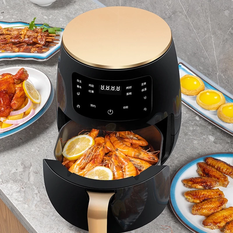 D0168 Air Fryer หม้อทอดไร้น้ำมัน 6 ลิตร ปรับอุณหภูมิได้ ใช้งานง่าย ฟังก์ชั่นครบ ดีไซน์สวยทันสมัย thumbnail 5