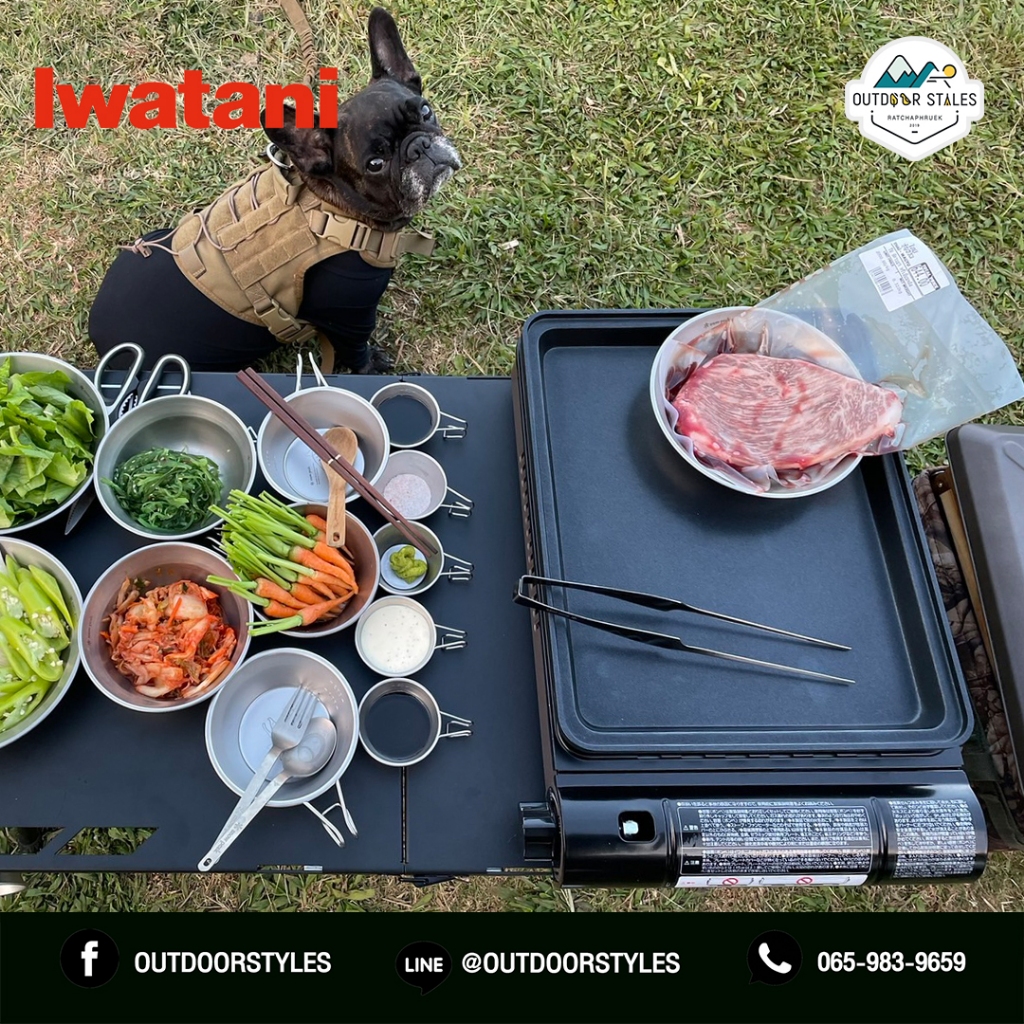 Iwatani Hot Plate ชุดเตาแก๊สหร้อมกระทะ