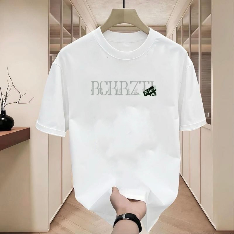 เสื้อยืดผู้ชายเท่ๆ เสื้อยืดคอกลมแขนสั้น สกรีนลายตัวหนังสือสุดเท่ เสื้อยืดเมกา สตรีทแฟชั่นฮิปฮอปชายสุดฮิต  oversizeคนอ้วน