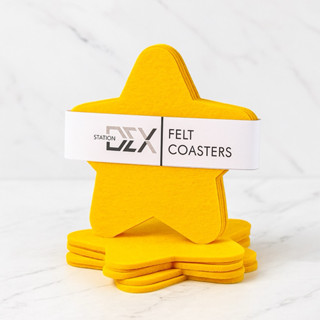 ที่รองแก้ว Felt Coasters ดาว ⭐️ 5pcs. / 1 pack