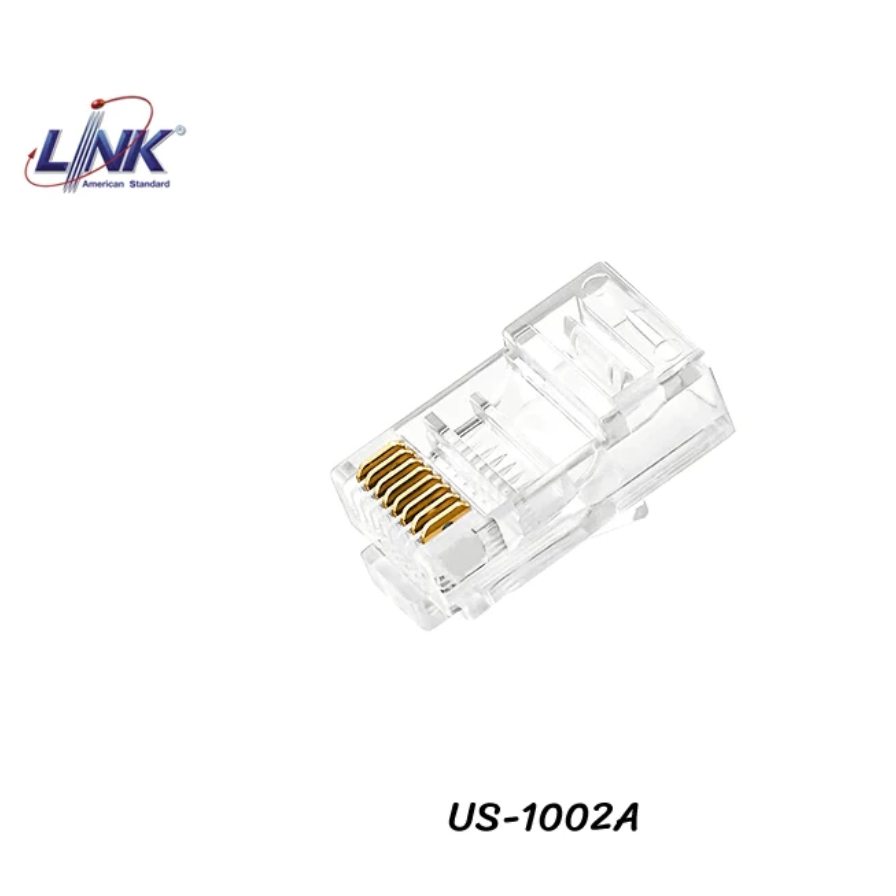 LINK CAT6 RJ45 Plug รุ่น US-1002A (แพ็ก 10 ชิ้น)