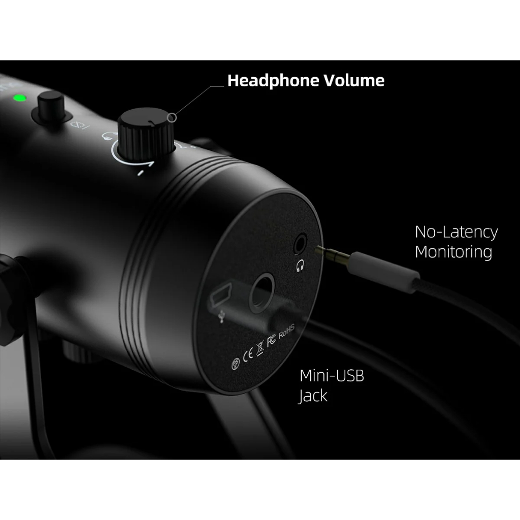 FIFINE K690 USB Microphone – ไมค์เสียงใสระดับโปร สำหรับ Podcast & Streaming