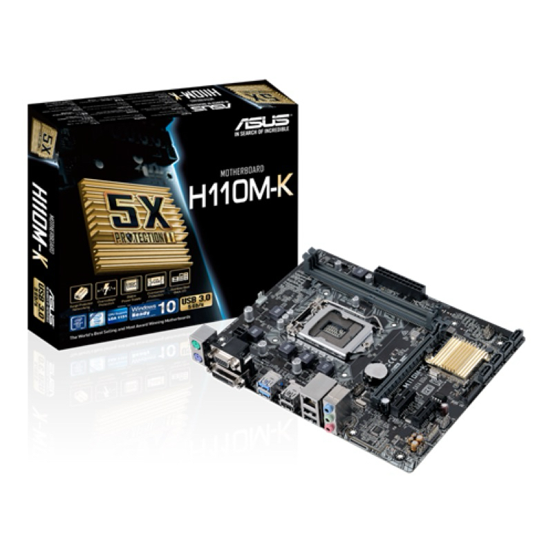 เมนบอร์ด(MAINBOARD) ASUS H110M-K  DDR4 (1151) มือสอง เกรดเอ