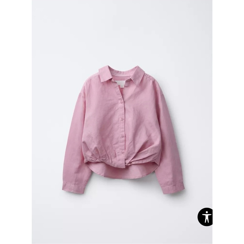 เสื้อเชิ้ตแบรนด์ Z 🅰️ RA แท้ 💯(ผ้าฝ้าย cotton 100%)