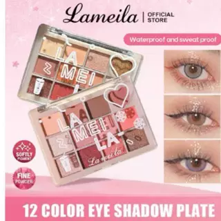 C.260.อายแชโดว์12สี LAMEILA พาเลทอายแชโดว์ 5265 กันน้ำ Palette ที่ทาตา
