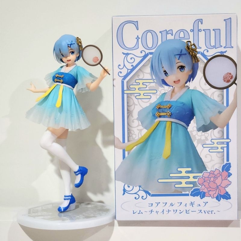 Rem Coreful เรมคอลฟูล Raijin Fujin / เรม แรม รีซีโร่ คอส Rem Ram Kunoichi Superpremium Figure ใหม่ l