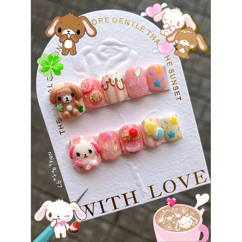 Sugarbunnies Nails 🐰💅🍎 ฟรีกาวตะไบ