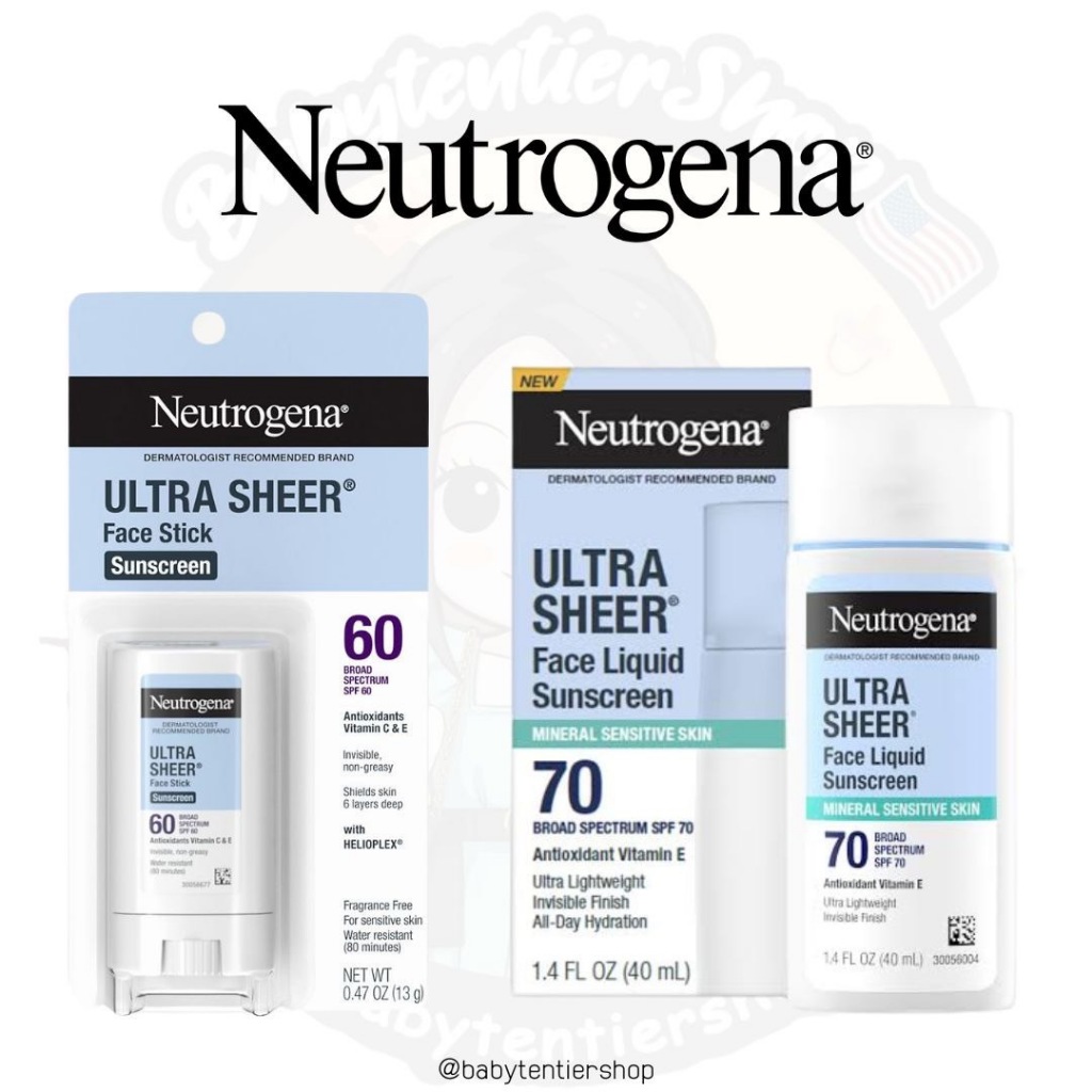 พร้อมส่ง🛵รวมผลิตภัณฑ์กันแดด Neutrogena Ultra Sheer
