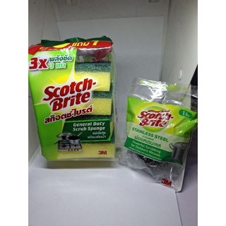 สก๊อตไบรต์และฝอยสเตนเลส3M(Scotch Brite)