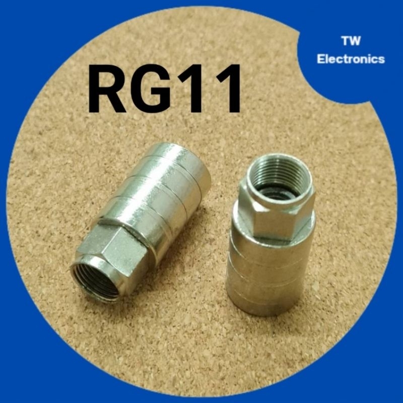 F-TYPE RG11เกลียวใน,ขั้วF-TYPE RG11ตัวผู้เกลียวใน,หัวF-TYPEสายRG11,F-TYPE RG11 connector