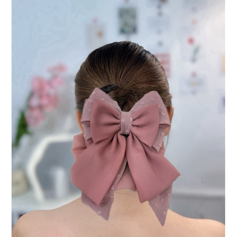 Hair net เน็ตติดผมผ้าฉลุดอกเกาหลี (รุ่น ฉลุดอก ) งานพรีเมียมใส่ทำงานใส่ออกงานสำคัญต่างๆใส่เที่ยวคาเฟ่