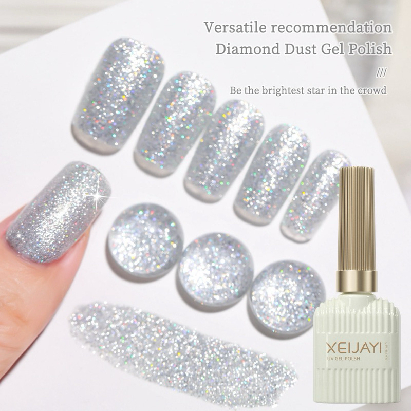 สีเจลXEIJAYI Diamond Dust Gel Polish สีชิมเมอร์ สีกากเพชร ขนาด 15ml. สินค้าพร้อมส่ง🇹🇭🇹🇭🇹🇭🇹🇭 ราคาถูก Shopee Lazada