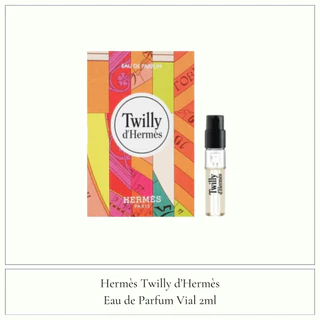 Hermes Perfume Vial 2ml, Terre d'Hermes, H24, Barenia, Twilly d'Hermes, L'ambre des Merveilles