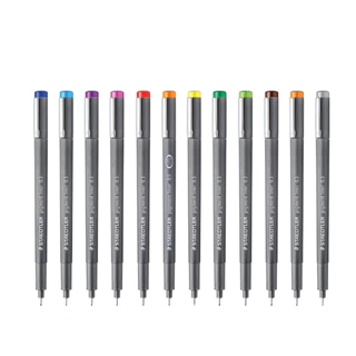 ปากกาจุด Pigment จุดเส้น 0.3-0.5 มิล หลากสี จาก Staedtler / ด้าม